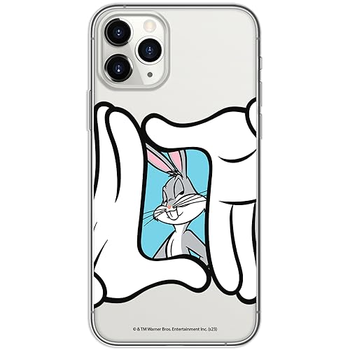 ERT GROUP etui na telefon Iphone 11 PRO, case oryginalny i oficjalnie licencjonowany przez Looney Tunes, wzór Bugs 025, optymalnie dopasowane, plecki z TPU częściowo przeźroczyste
