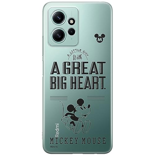 ERT GROUP etui na telefon Xiaomi REDMI NOTE 12 4G, case oryginalny i oficjalnie licencjonowany przez Disney, wzór Mickey 006, optymalnie dopasowane, plecki z TPU częściowo przeźroczyste