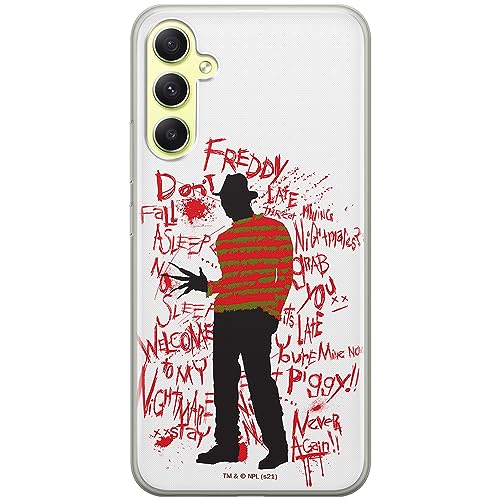 ERT GROUP etui na telefon Samsung A34 5G, case oryginalny i oficjalnie licencjonowany przez Horror, wzór Nightmare of Elm Street 010, optymalnie dopasowane, plecki z TPU