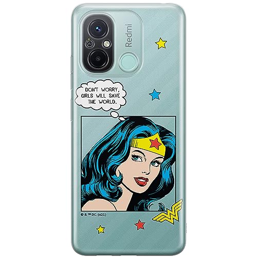 ERT GROUP etui na telefon Xiaomi REDMI 12C/ REDMI 11A, case oryginalny i oficjalnie licencjonowany przez DC, wzór Wonder Woman 028, optymalnie dopasowane, plecki z TPU częściowo przeźroczyste