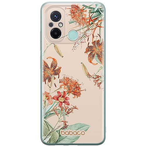 ERT GROUP etui na telefon Xiaomi REDMI 12C/ REDMI 11A, case oryginalny i oficjalnie licencjonowany przez Babaco, wzór Flowers 057, optymalnie dopasowane, plecki z TPU