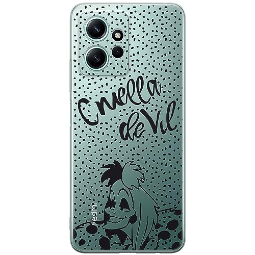 Etui Cruella 002 Disney Nadruk częściowy Przeźroczysty Producent: Xiaomi, Model: REDMI NOTE 12 4G