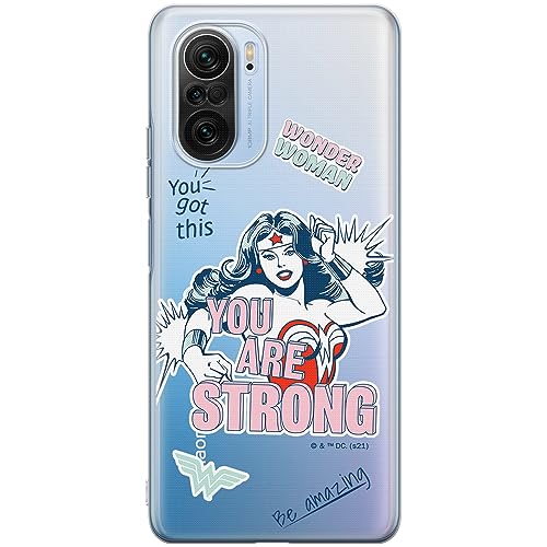 ERT GROUP etui na telefon Xiaomi MI 11i/ REDMI K40/K40 PRO/POCO F3/ F3 PRO, case oryginalny i oficjalnie licencjonowany przez DC, wzór Wonder Woman 025, plecki z TPU częściowo przeźroczyste