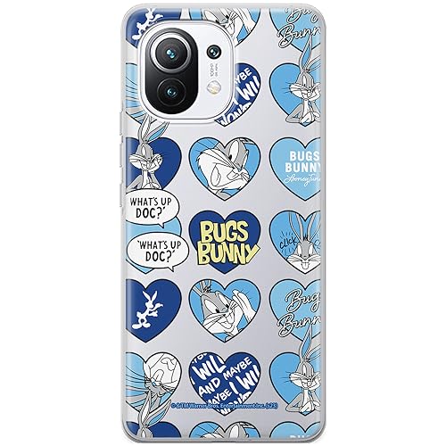 ERT GROUP etui na telefon Xiaomi 11, case oryginalny i oficjalnie licencjonowany przez Looney Tunes, wzór Bugs 021, optymalnie dopasowane, plecki z TPU częściowo przeźroczyste