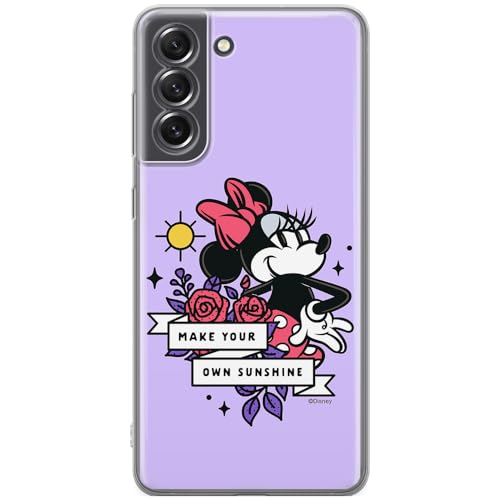 ERT GROUP etui na telefon Samsung S21 FE, case oryginalny i oficjalnie licencjonowany przez Disney, wzór Minnie 073, optymalnie dopasowane, plecki z TPU