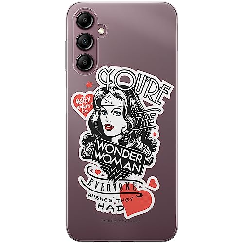 Etui Wonder Woman 014 DC Nadruk częściowy Przeźroczysty Producent: Samsung, Model: A14 4G/5G