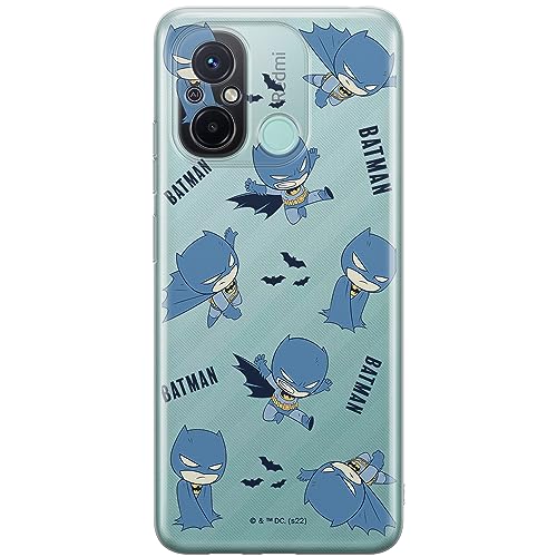 ERT GROUP etui na telefon Xiaomi REDMI 12C/ REDMI 11A, case oryginalny i oficjalnie licencjonowany przez DC, wzór Batman 076, optymalnie dopasowane, plecki z TPU częściowo przeźroczyste