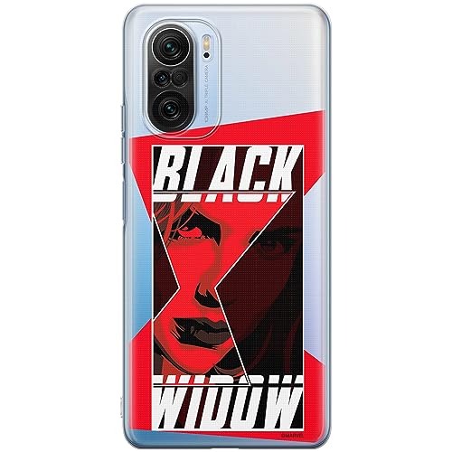 ERT GROUP etui na telefon Xiaomi MI 11i/ REDMI K40/K40 PRO/POCO F3/ F3 PRO, case oryginalny i oficjalnie licencjonowany przez Marvel, wzór Black Widow 012, plecki z TPU częściowo przeźroczyste