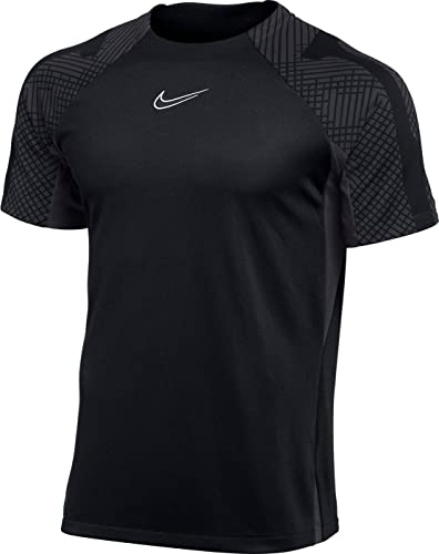 Nike Mens Short Sleeve Top M Nk Df Strk Ss Top K, Black/Anthracite/White, DH8698-011, 2XL