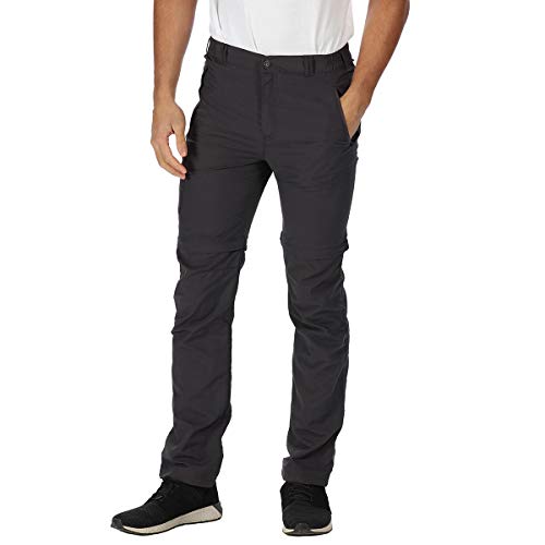 Regatta Leesville spodnie męskie z odpinanymi nogawkami szary popielaty Size 33-Inch