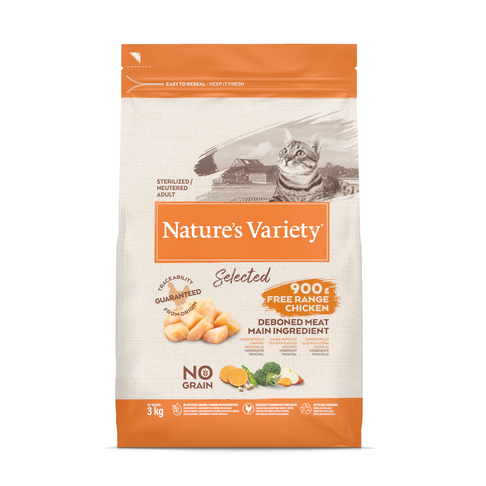 Nature's Variety Selected Sterilised, kurczak z wolnego wybiegu - 3 kg