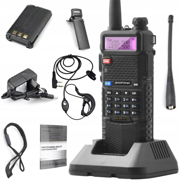 Baofeng UV-5R Htq 3800mAh Krótkofalówka Pmr Radio