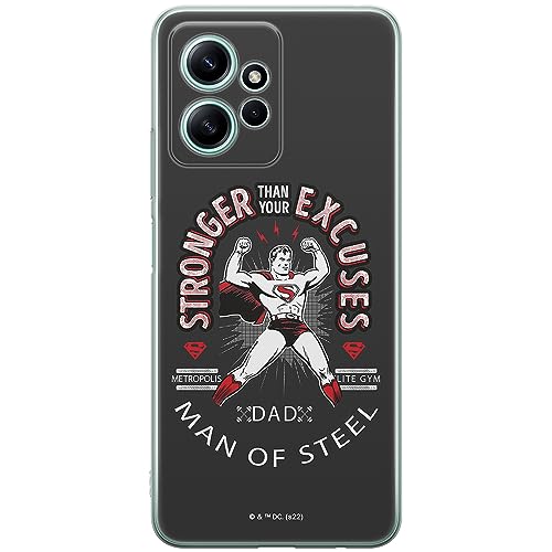 ERT GROUP etui na telefon Xiaomi REDMI NOTE 12 4G, case oryginalny i oficjalnie licencjonowany przez DC, wzór Superman 025, optymalnie dopasowane, plecki z TPU