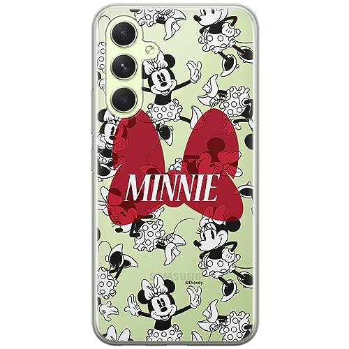 Etui Minnie 048 Disney Nadruk częściowy Przeźroczysty Producent: Samsung, Model: A54 5G