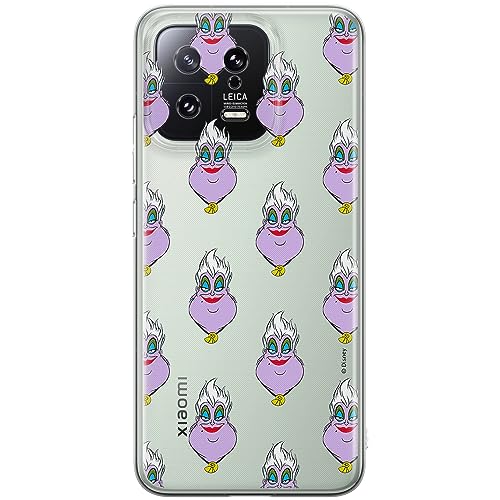 ERT GROUP etui na telefon Xiaomi 13, case oryginalny i oficjalnie licencjonowany przez Disney, wzór Ursula 003, optymalnie dopasowane, plecki z TPU częściowo przeźroczyste