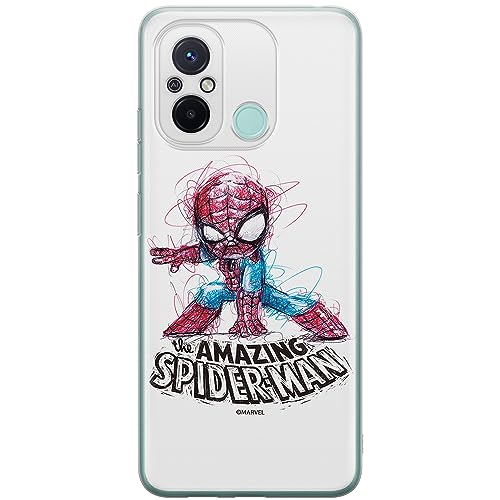 ERT GROUP etui na telefon Xiaomi REDMI 12C/ REDMI 11A, case oryginalny i oficjalnie licencjonowany przez Marvel, wzór Spider Man 021, optymalnie dopasowane, plecki z TPU