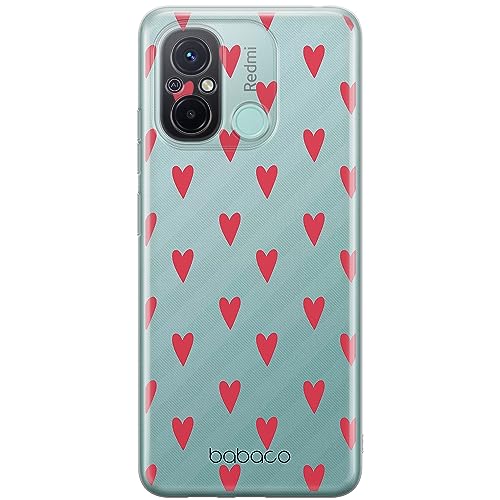 ERT GROUP etui na telefon Xiaomi REDMI 12C/ REDMI 11A, case oryginalny i oficjalnie licencjonowany przez Babaco, wzór Hearts 004, optymalnie dopasowane, plecki z TPU częściowo przeźroczyste