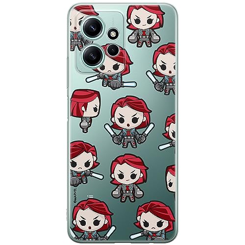 ERT GROUP etui na telefon Xiaomi REDMI NOTE 12 4G, case oryginalny i oficjalnie licencjonowany przez Marvel, wzór Black Widow 013, optymalnie dopasowane, plecki z TPU częściowo przeźroczyste
