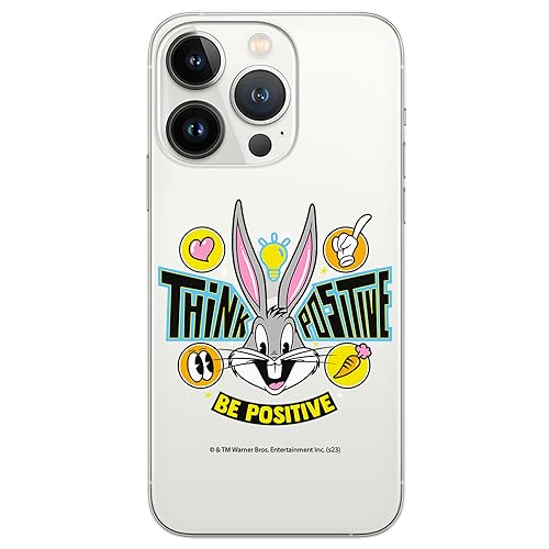 ERT GROUP etui na telefon Iphone 13 PRO MAX, case oryginalny i oficjalnie licencjonowany przez Looney Tunes, wzór Bugs 019, optymalnie dopasowane, plecki z TPU częściowo przeźroczyste