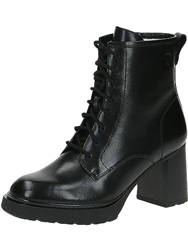 Caprice Damskie 9-26107-41 sznurowane botki na obcasie, czarne, 41 EU, czarny, 41 EU