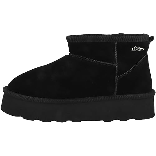 s.Oliver Damskie śniegowce 5-26352-41, czarny, 42 EU