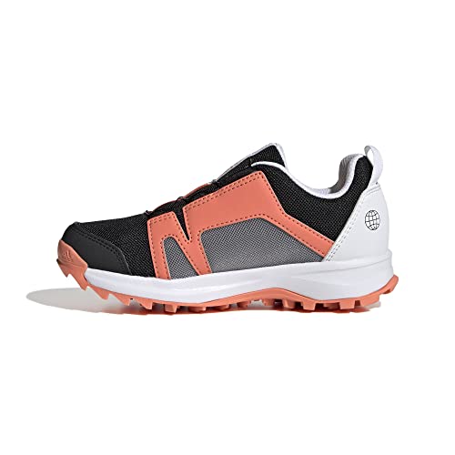 adidas Terrex Agravic Boa K Buty lekkoatletyczne Unisex - dzieci, core black/crystal white/impact orange, 28 EU