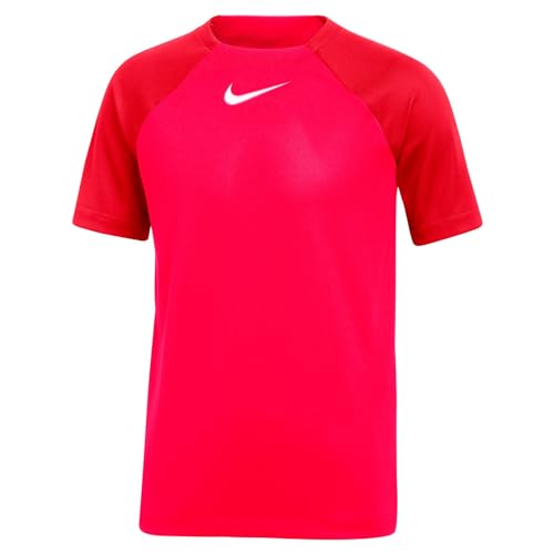 Nike Unisex Kids Short Sleeve Top Y Nk Df Acdpr Ss Top K, Bright Crimson/University Red/White, DH9277-635, L