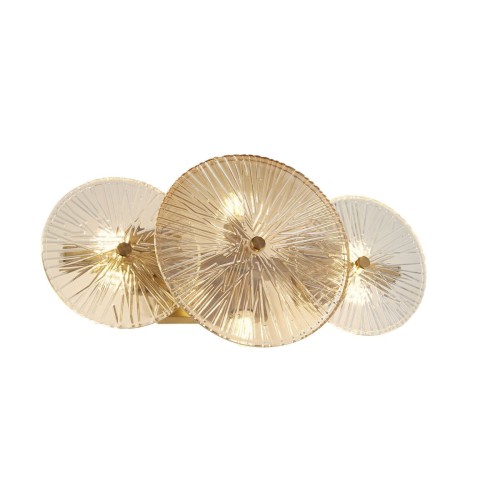 Wagon Wheel kinkiet 6xG9 brązowy/bursztyn/przeźroczysty 88210-6BZ