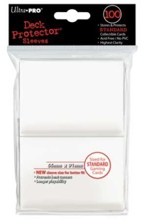 Ultra-Pro Koszulki Deck Protector Standard 66x91 - Białe (100szt)