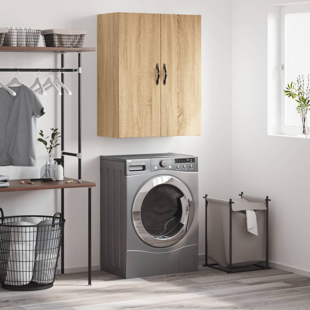 vidaXL Szafka wisząca, dąb sonoma, 69,5x34x90 cm