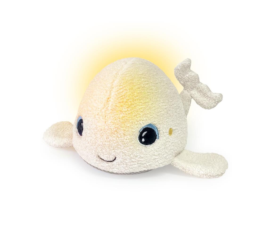 PABOBO - Świecąca pluszowa zabawka z melodią BELUGA 3xAAA wieloryb