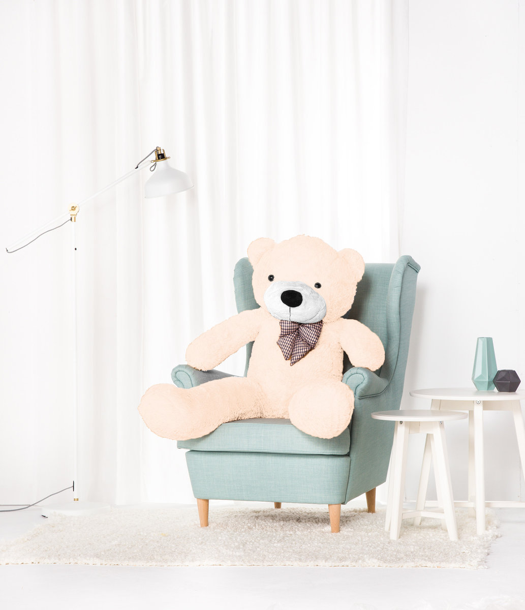 Miś Gustaw, duży Miś Classico, morelowy, 130cm