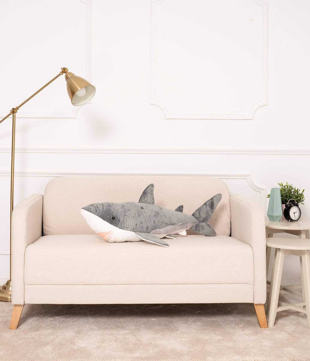 Miś Gustaw, Miś Rekin Adi, szary, 90cm