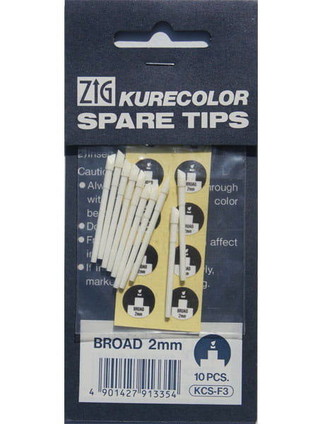 Zestaw końcówek do markerów Kurecolor Twin S - fine broad 2 mm - 10 szt.