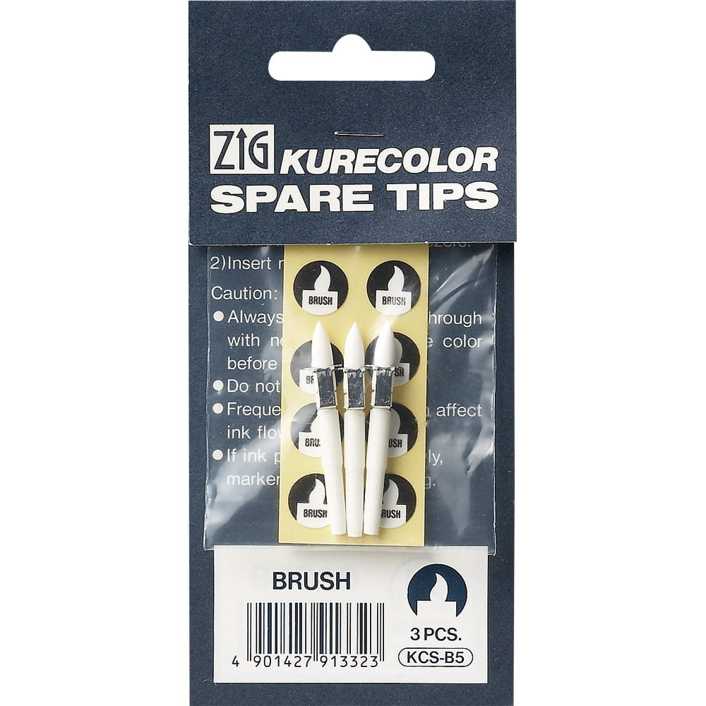 Zestaw końcówek do markerów Kurecolor Twin S - brush - 3 szt.