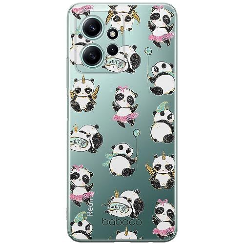 ERT GROUP etui na telefon Xiaomi REDMI NOTE 12 4G, case oryginalny i oficjalnie licencjonowany przez Babaco, wzór Panda 008, optymalnie dopasowane, plecki z TPU częściowo przeźroczyste