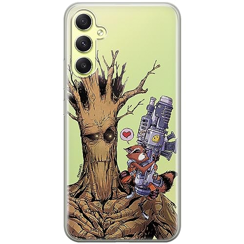 Etui Strażnicy Galaktyki 001 Marvel Nadruk częściowy Przeźroczysty Producent: Samsung, Model: A34 5G