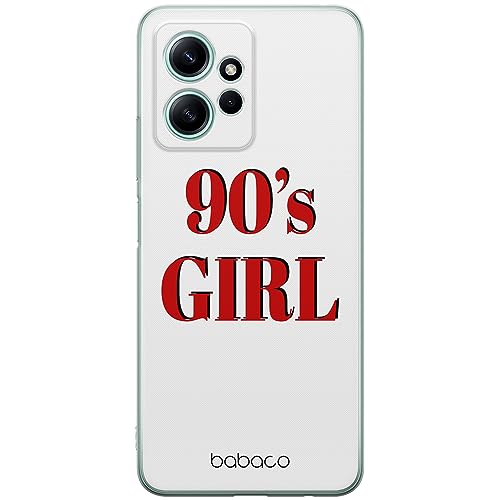 ERT GROUP etui na telefon Xiaomi REDMI NOTE 12 4G, case oryginalny i oficjalnie licencjonowany przez Babaco, wzór 90's Girl 001, optymalnie dopasowane, plecki z TPU