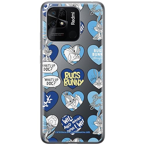 ERT GROUP etui na telefon Xiaomi REDMI 10C, case oryginalny i oficjalnie licencjonowany przez Looney Tunes, wzór Bugs 021, optymalnie dopasowane, plecki z TPU częściowo przeźroczyste