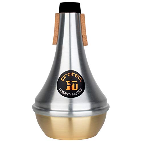 Protec ML107 Liberty trąbka aluminiowa wyciszona - prosta/mosiężna końcówka
