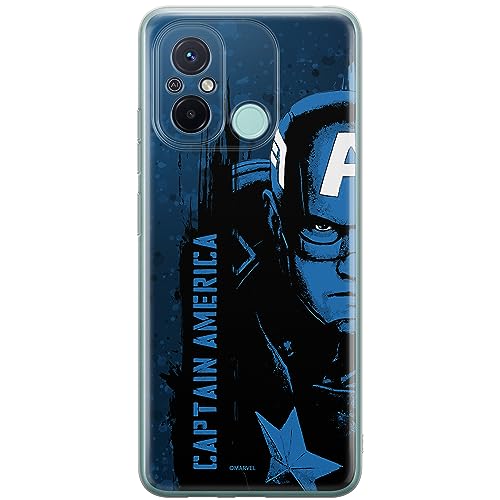 Etui Kapitan Ameryka 010 Marvel Nadruk pełny Granatowy Producent: Xiaomi, Model: REDMI 12C/ REDMI 11A
