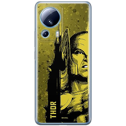 Etui Thor 001 Marvel Nadruk pełny Żółty Producent: Xiaomi, Model: 13 LITE/ CIVI 2