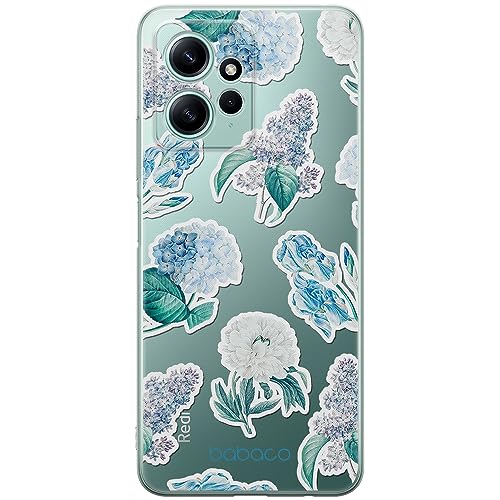 ERT GROUP etui na telefon Xiaomi REDMI NOTE 12 4G, case oryginalny i oficjalnie licencjonowany przez Babaco, wzór Flowers 029, optymalnie dopasowane, plecki z TPU częściowo przeźroczyste