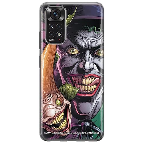 ERT GROUP etui na telefon Xiaomi REDMI NOTE 11 4G/ 11S 4G, case oryginalny i oficjalnie licencjonowany przez DC, wzór Joker 021, optymalnie dopasowane, plecki z TPU