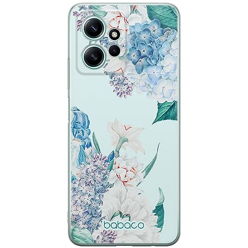 ERT GROUP etui na telefon Xiaomi REDMI NOTE 12 4G, case oryginalny i oficjalnie licencjonowany przez Babaco, wzór Flowers 027, optymalnie dopasowane, plecki z TPU