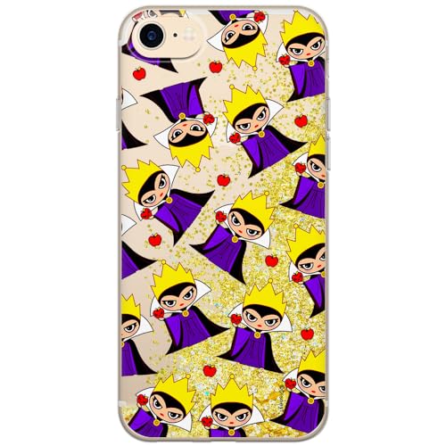 ERT GROUP etui na telefon Apple Iphone 7/8/ SE 2/ SE 3, case oryginalny i oficjalnie licencjonowany przez Disney, wzór The Evil Queen 003, optymalnie dopasowane, z efektem płynnego brokatu