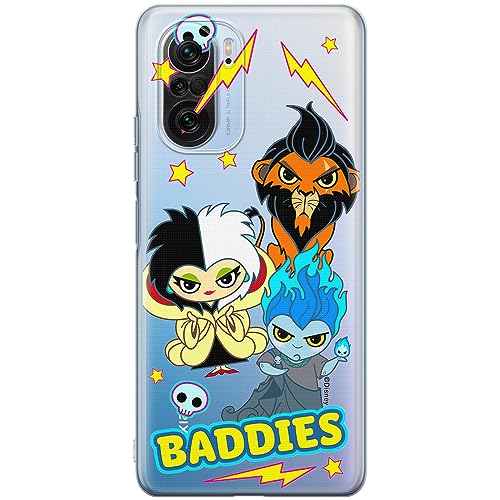 ERT GROUP etui na telefon Xiaomi MI 11i/ REDMI K40/K40 PRO/POCO F3/ F3 PRO, case oryginalny i oficjalnie licencjonowany przez Disney, wzór Disney Villains 004, plecki z TPU częściowo przeźroczyste
