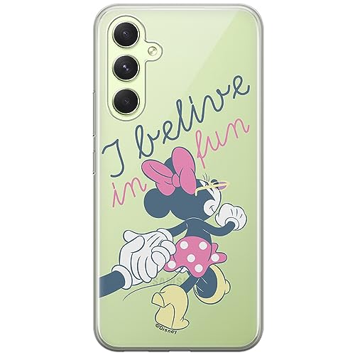 Etui Minnie 005 Disney Nadruk częściowy Przeźroczysty Producent: Samsung, Model: A54 5G