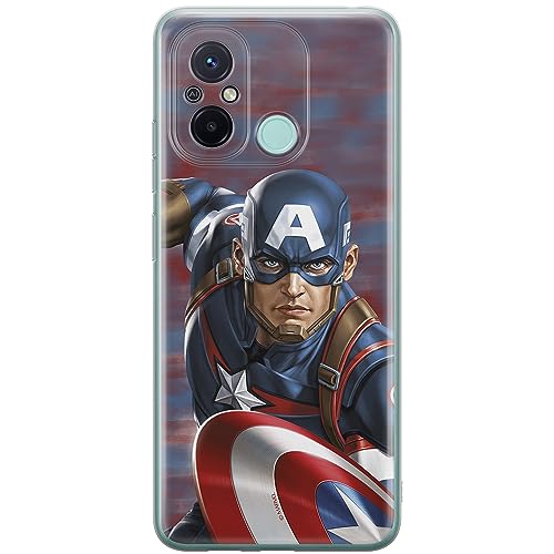 Etui Kapitan Ameryka 022 Marvel Nadruk pełny Wielobarwny Producent: Xiaomi, Model: REDMI 12C/ REDMI 11A