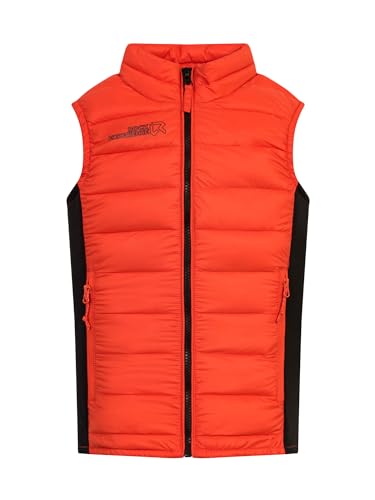 Rock Experience REJV00101-C841 FORTUNE HYBRID JUNIOR VEST Unisex - Kurtka dziecięca 0740 CHERRY TOMATO+0208 CAVIAR 8/128